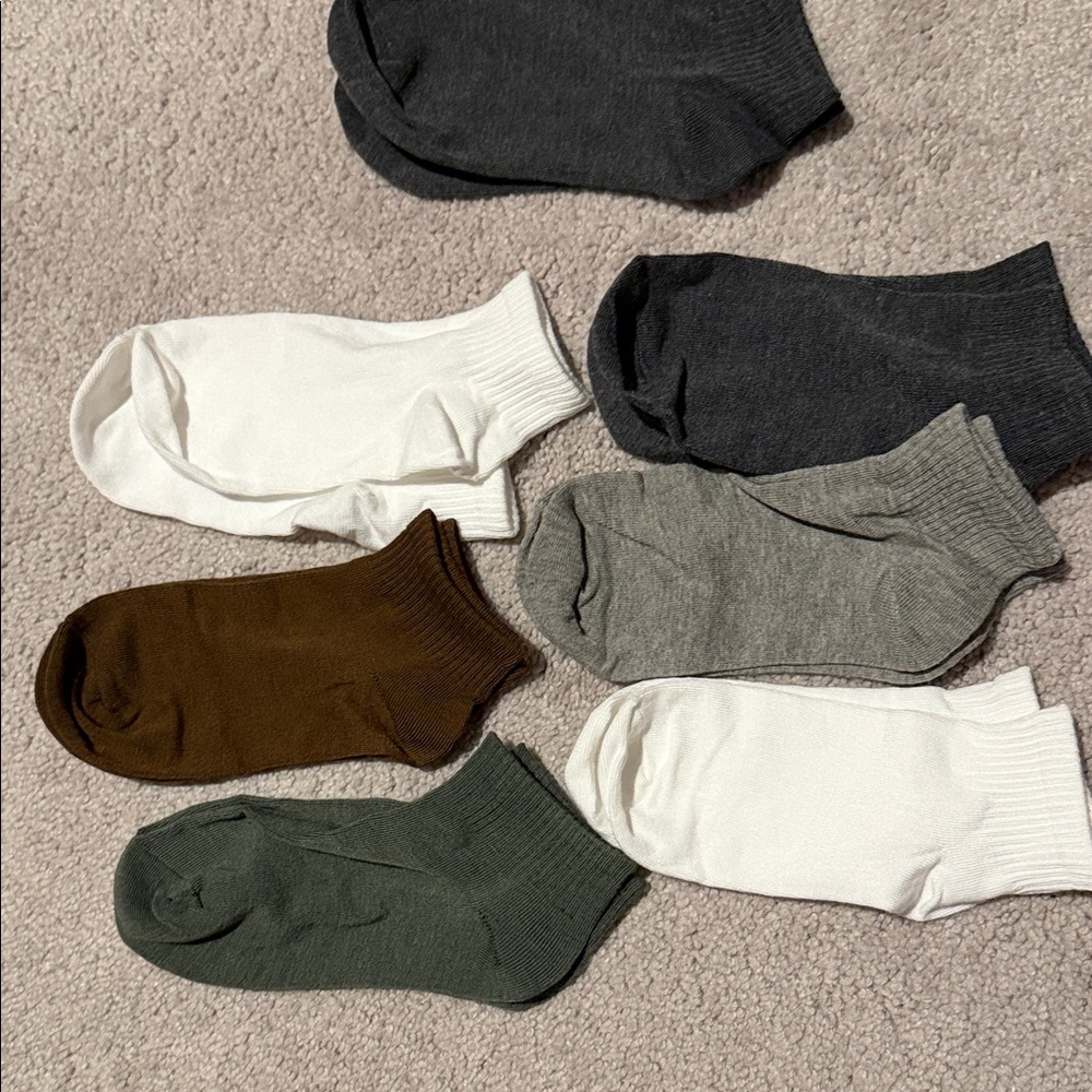 Assorted Color Men's Ankle Socks